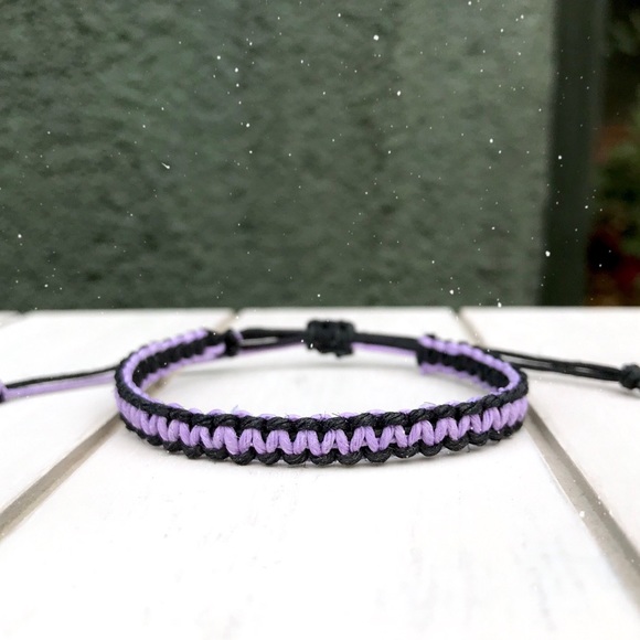 Handmade by me! Jewelry - $4 BUNDLED❥ Black & Purple Hemp Bracelet Handmade by me! Jewelry - $4 BUNDLED❥ Black & Purple Hemp Bracelet
